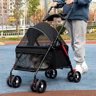 Poussette-pour-Chien-noir-presentation